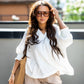 MILARI BLOUSE TOP (WHITE) | BEST SELLER