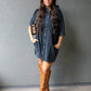 NATALIA MINI SHIRT DRESS (WASHED BLACK)