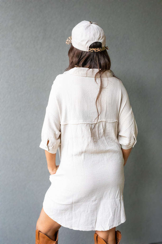 NATALIA MINI SHIRT DRESS