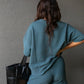 TALIN TWO PIECE SHORT SET (TEAL)