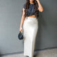 SERENA GOLD METALLIC MAXI SKIRT