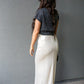 SERENA GOLD METALLIC MAXI SKIRT