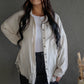 DARIA BUTTON UP GAUZE SHIRT (LIGHT BEIGE)