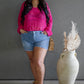NEW SUMMER CROCHET SWEATER (FUSHIA)