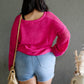 NEW SUMMER CROCHET SWEATER (FUSHIA)
