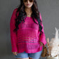 NEW SUMMER CROCHET SWEATER (FUSHIA)