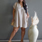 ARIANE DOUBLE GAUZE SHIRT DRESS (SAND BEIGE)