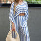 MARINA STRIPED PANT SET