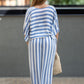 MARINA STRIPED PANT SET