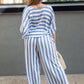 MARINA STRIPED PANT SET