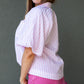 CARO STRIPED BLOUSE (PINK)