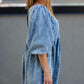 KORA DENIM BABYDOLL MINI DRESS