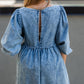 KORA DENIM BABYDOLL MINI DRESS