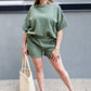 TALIN TWO PIECE SHORT SET (OLIVE GREEN) | BEST SELLER