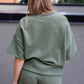 TALIN TWO PIECE SHORT SET (OLIVE GREEN) | BEST SELLER