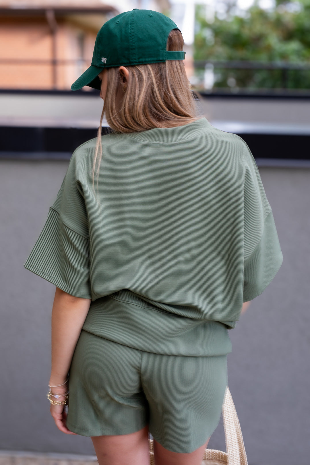 TALIN TWO PIECE SHORT SET (OLIVE GREEN) | BEST SELLER