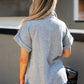 STARLA RIBBED T-SHIRT SHACKET
