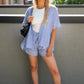 SIENA STRIPED SHORT SET (BLUE)