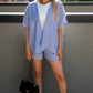 SIENA STRIPED SHORT SET (BLUE)