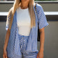 SIENA STRIPED SHORT SET (BLUE)