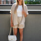 SIENA STRIPED SHORT SET (BEIGE)