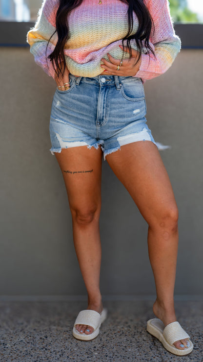 RAYA DENIM SHORTS | BEST SELLER
