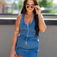 CARMEN MINI DENIM DRESS