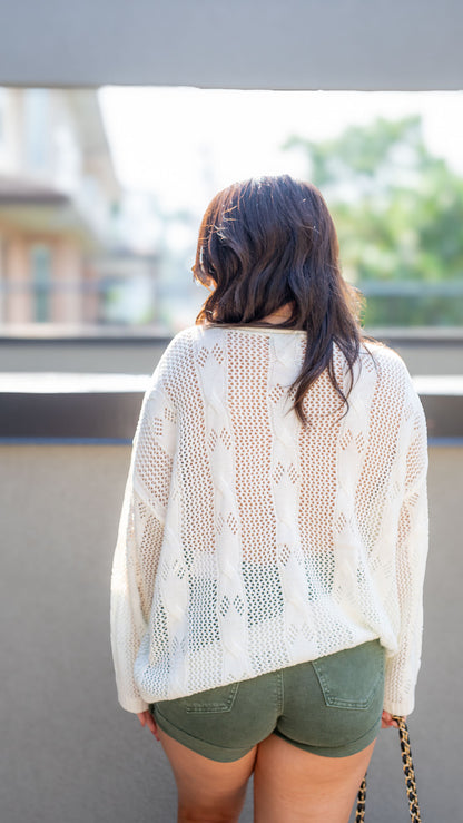 CARLA KNIT SWEATER (WHITE)