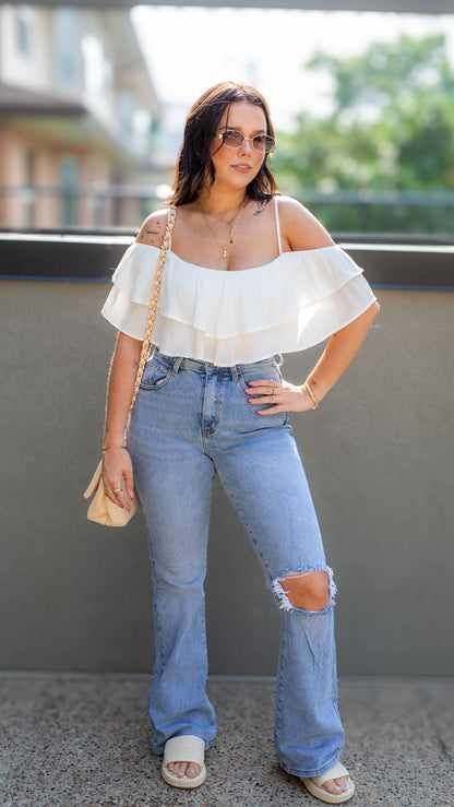 BILLY OFF SHOULDER CROP TOP