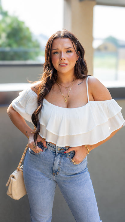 BILLY OFF SHOULDER CROP TOP