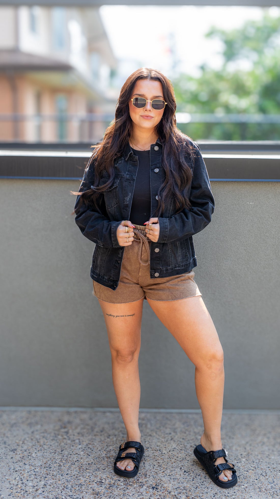 VINCENT CLASSIC FIT JEAN JACKET (BLACK)