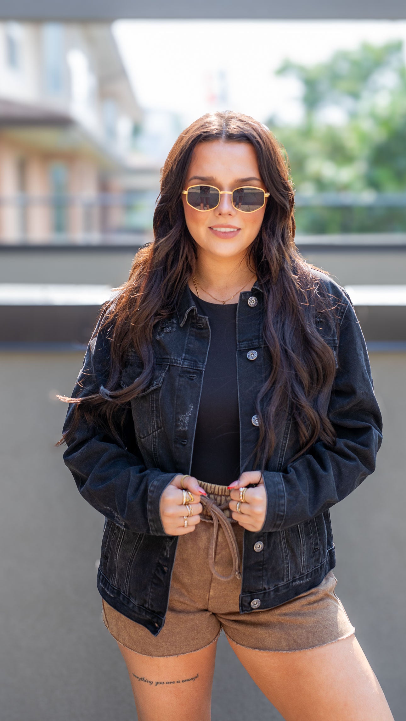 VINCENT CLASSIC FIT JEAN JACKET (BLACK)