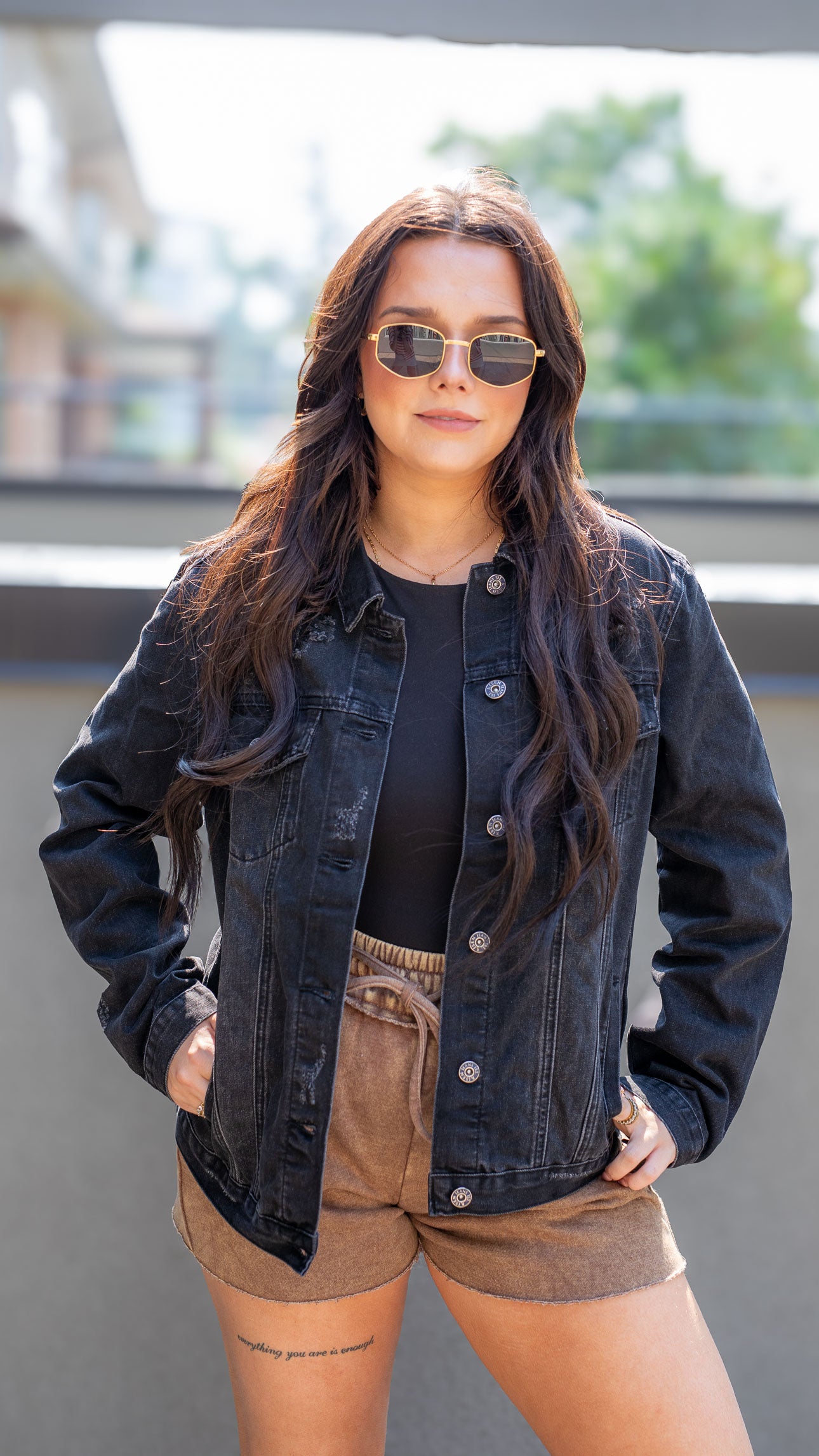 VINCENT CLASSIC FIT JEAN JACKET (BLACK)