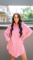 FIONA BUTTON UP SHIRT DRESS
