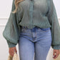 NEW DENVER BUTTON UP BLOUSE (SAGE)