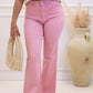 GWEN WASHED DENIM WIDE LEG JEAN | PINK