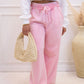 NEW JENINE JOGGER WIDE LEG PANT | PINK