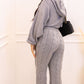 NEW DIOR CABLE KNIT LOUNGE SET (GREY)