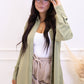 FIONA BUTTON UP SHIRT DRESS (SAGE GREEN)