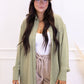 FIONA BUTTON UP SHIRT DRESS (SAGE GREEN)