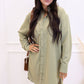 FIONA BUTTON UP SHIRT DRESS (SAGE GREEN)