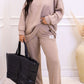 CLASSIC CORDUROY SWEATER AND TROUSER SET