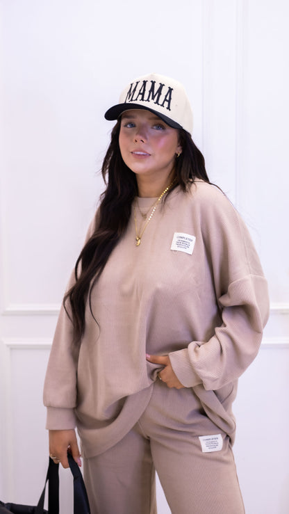 CLASSIC CORDUROY SWEATER AND TROUSER SET