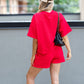TALIN TWO PIECE SHORT SET (RED) | BEST SELLER