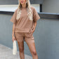 TALIN TWO PIECE SHORT SET (MOCHA)
