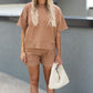 TALIN TWO PIECE SHORT SET (MOCHA)