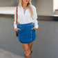 ONLTHEA WRAP SKORT DENIM | ONLY