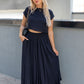 ZOEY MAXI SKIRT SET (BLACK)