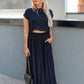 ZOEY MAXI SKIRT SET (BLACK)