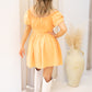 NEW POPPY MINI BABYDOLL CORSET DRESS (APRICOT)